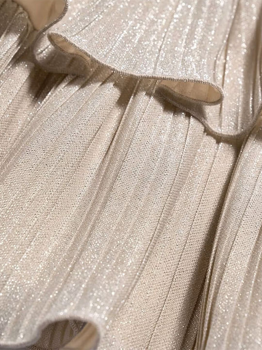 Kids' Pleated Skirt Gold