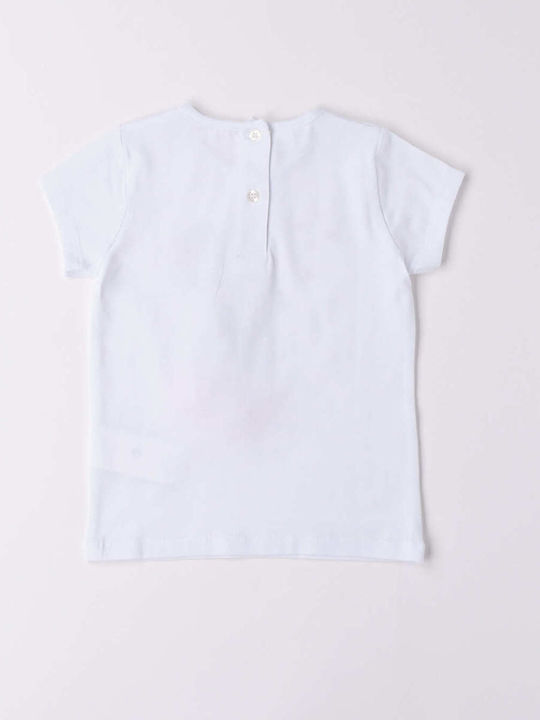 iDO Kids T-shirt White Flowers