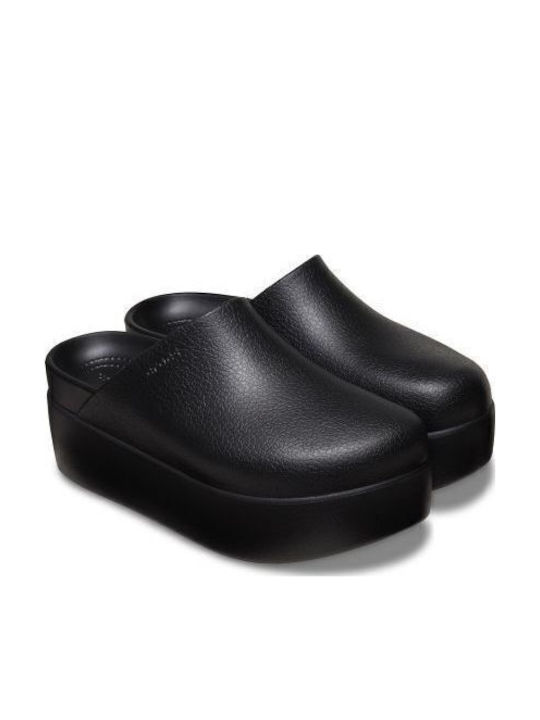 Crocs Dylan Platform Γυναικεία Σαμπό Μαύρα 209869-001