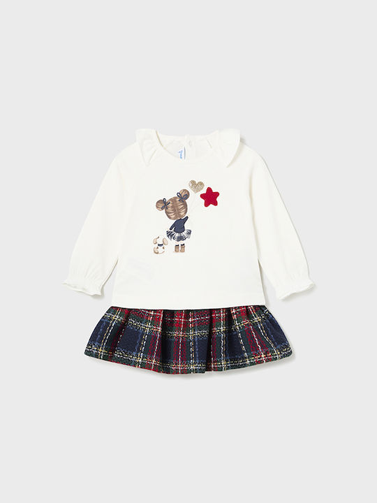 Mayoral Kids Set with Skirt Winter 2pcs Navy blue