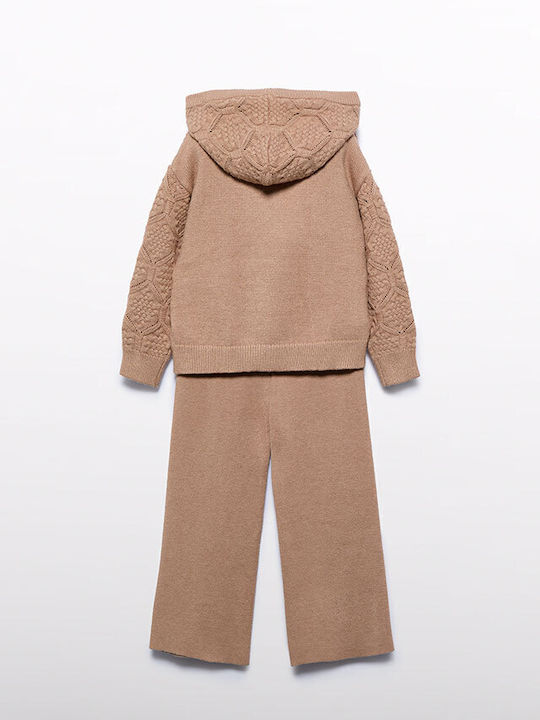 Abel & Lula Kids Set with Pants Winter 2pcs Coffee