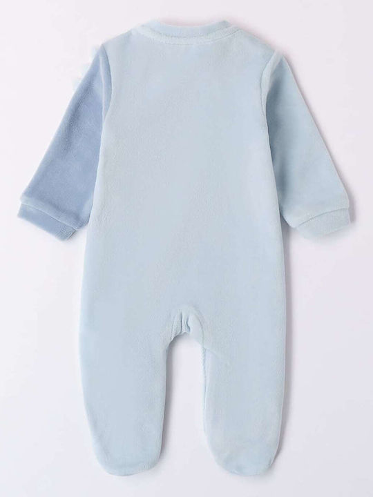 iDO Baby Strampler Samt Blue