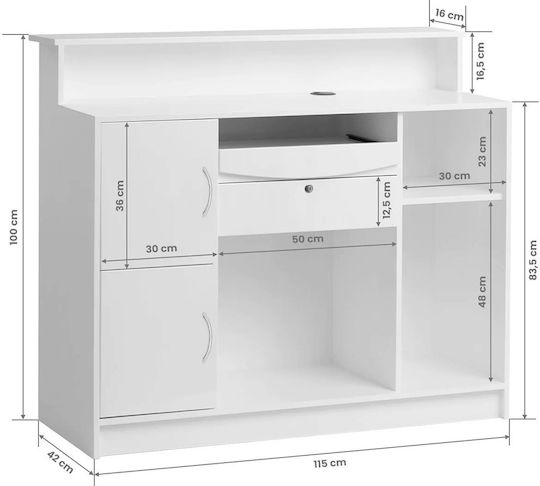 GemWorth Professionelles Büroempfang Mit Schrank