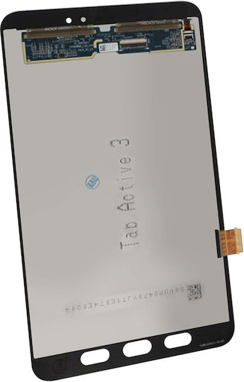 Цялостен LCD екран с тъчскрийн дигитайзер за Galaxy Tab Active 3, съвместим, черен