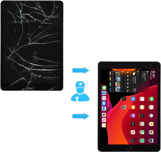 Ecran Tactil de Înlocuire iPad 2019 10.2 100% Funcțional Compatibil Negru