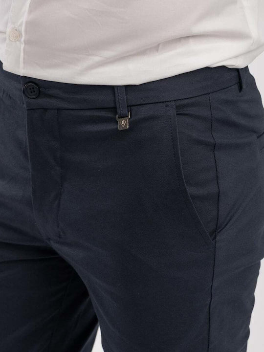 Vittorio Artist Herrenhose Chino in Slim Passform Blau