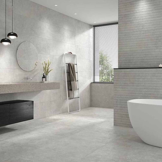 Keratile Caspio Soft Gris Fliese Boden Innenbereich 60x60cm Gray