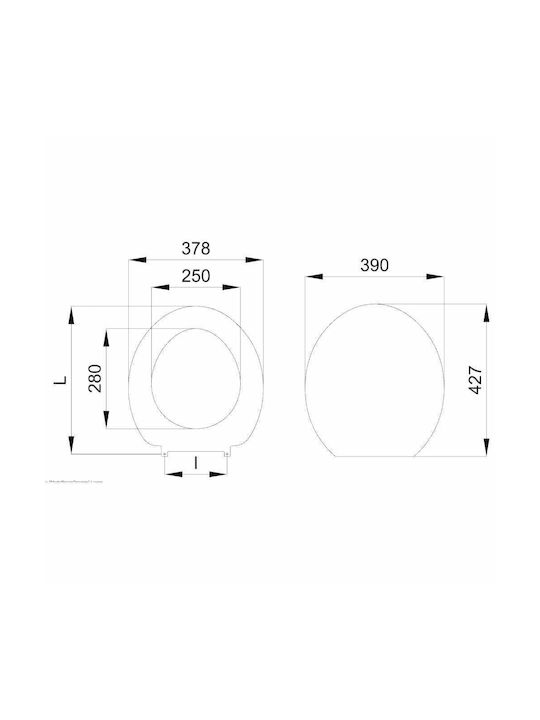 Duroplast Capac WC Plastic Alb