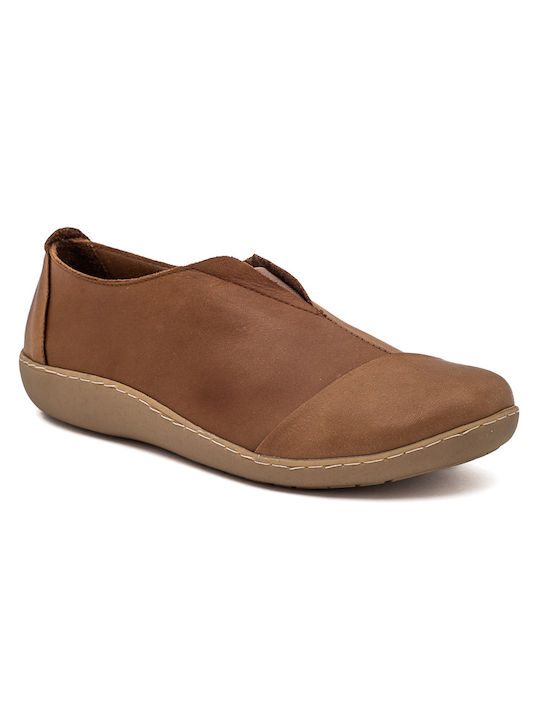 Air Anesis Piele Anatomic Slip-on-uri pentru femei Maro