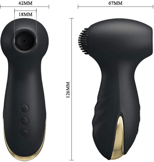 Pretty Love Hammer Clitoral & Nipple Suction Device Black