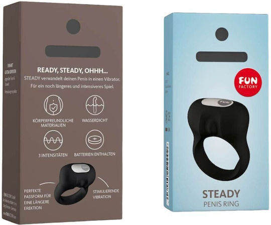 Fun Factory Vibrating Cock Ring Schwanz Silikon Schwarz