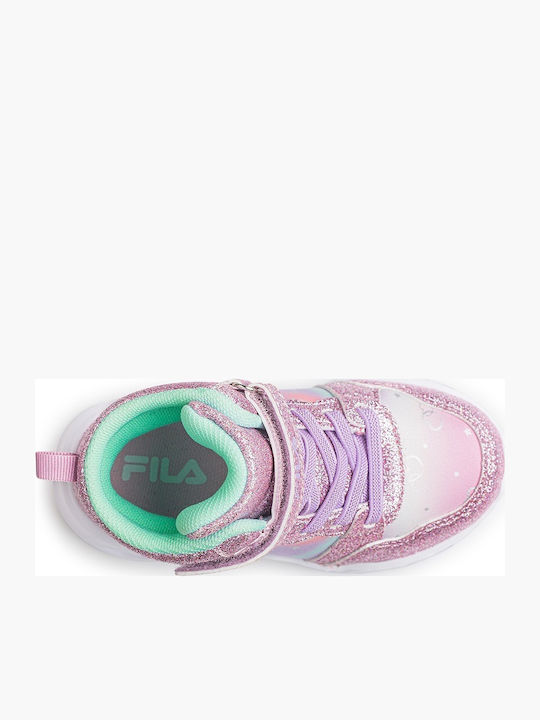 Kids Sneakers High Anatomic with Scratch & Lights Pink