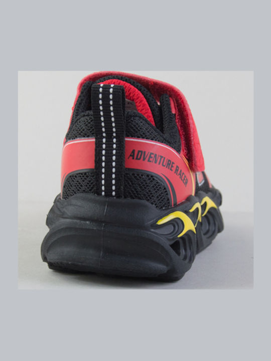 Gore Παιδικά Sneakers με Σκρατς & Φωτάκια Κόκκινα