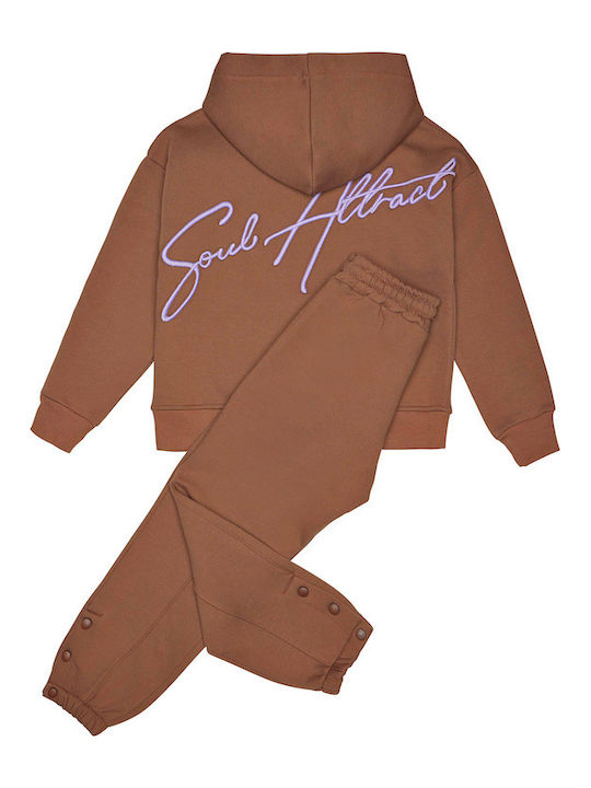 Sprint Kids Sweatpants Set coffee