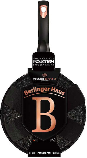 Berlinger Haus Black Rose Collection Crepe-Maker aus Aluminium mit Steinbeschichtung 28cm