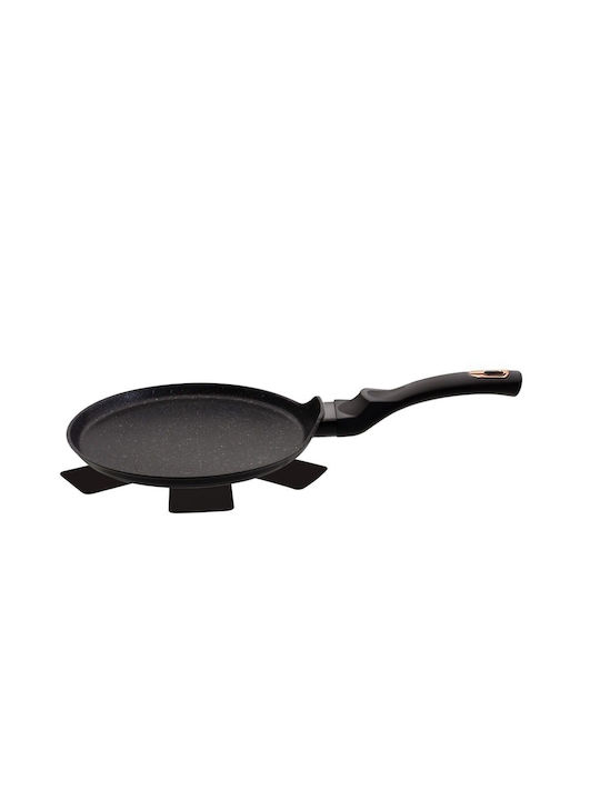 Berlinger Haus Black Rose Collection Crepe Maker made of Aluminum with Stone Coating 28cm