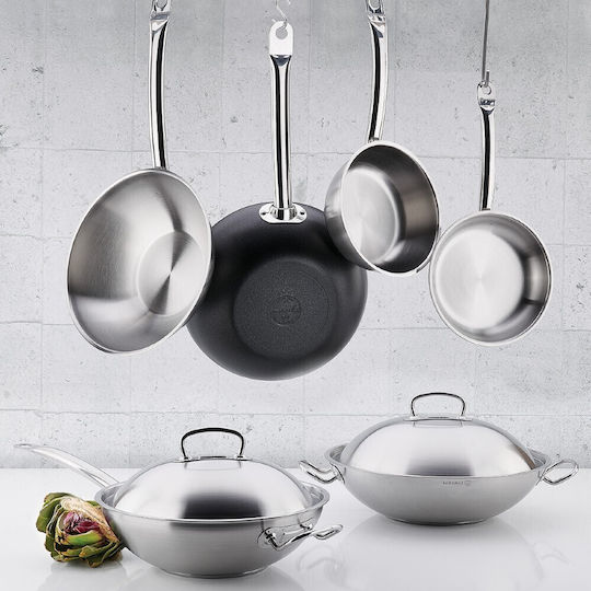 Korkmaz Proline Wok aus Aluminium mit Steinbeschichtung 28cm