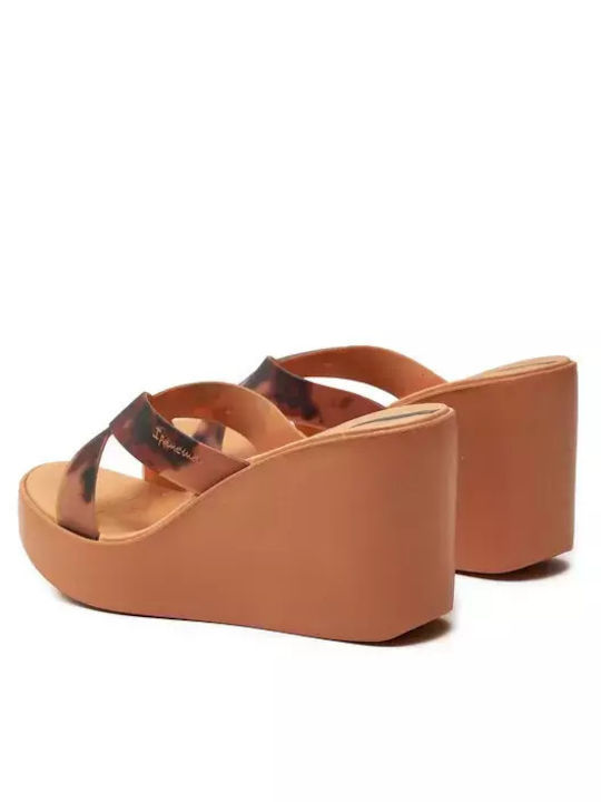 Flache Sandalen für Damen Flatforms in Braun Farbe