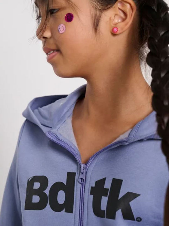 Kids Sweatshirt with Fleece Lining and Hood with Pockets Blueberry