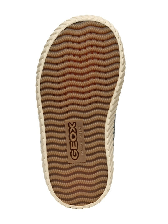 Leather Kids Boots with Velcro Gray