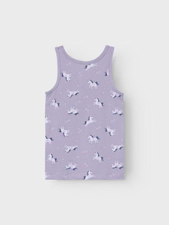 Name It Σετ Παιδικά Φανελάκια Lavender Aura 2τμχ