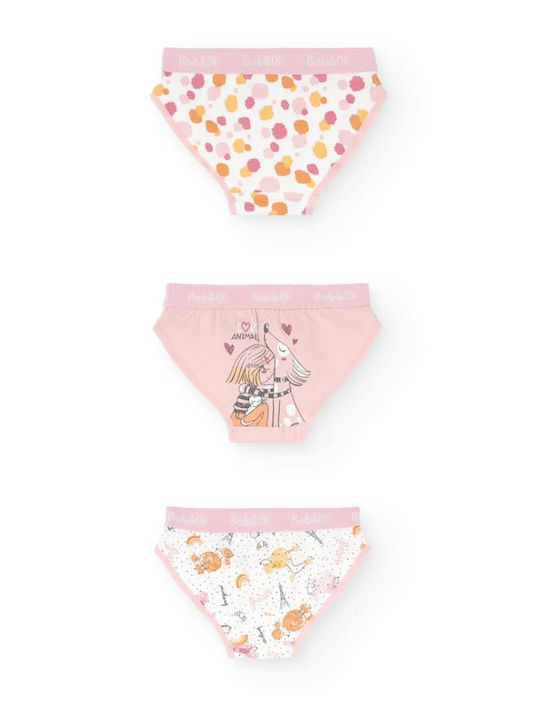 Boboli Σετ Παιδικά Βρακάκια Pink 3τμχ