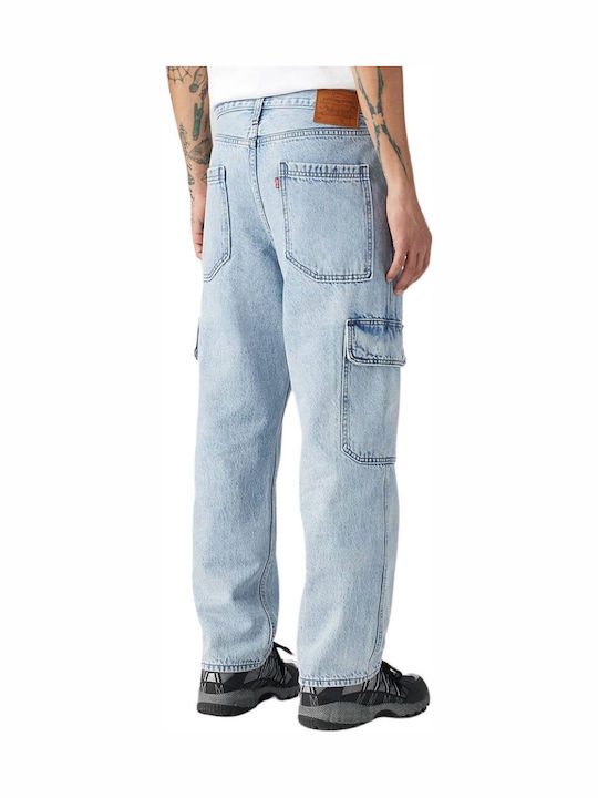 My Pockets Full Ανδρικό Παντελόνι Τζιν Cargo με Loose Straight Εφαρμογή Blue