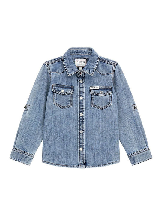 Guess Kids Denim Shirt Blue