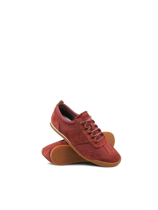 Clarks Siddal Mix Bărbați Sneakers Burgundy Leather