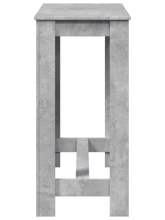 Τραπέζι Μπαρ Ξύλινο Γκρι 102x50x103.5εκ.