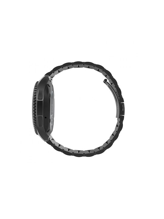 Techsuit Каишка Неръждаема стомана Черен (Huawei Watch GT 4 (41мм)/W1/Honor Watch S1/Garmin Venu 2S/Vivoactive 4S)