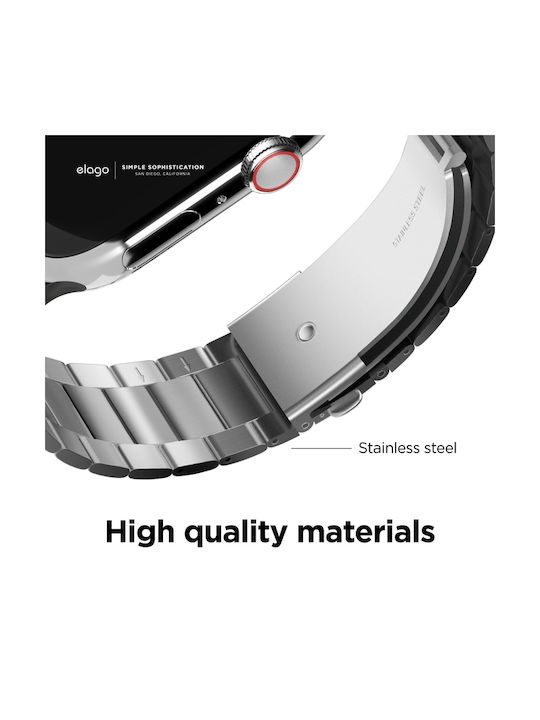 Elago Metal Band Λουράκι Μεταλλικό Ασημί (Apple Watch 38/40/41mm)