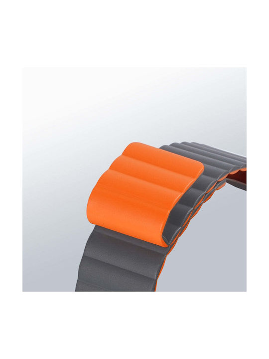 Dux Ducis Magnetic Λουράκι Σιλικόνης Grey / Orange (Apple Watch 38/40/41mm)