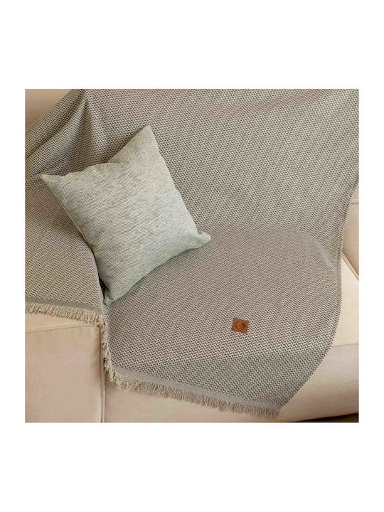 Borea Sicily Ριχτάρι Πολυθρόνας Chenille 180x180εκ. Βεραμάν