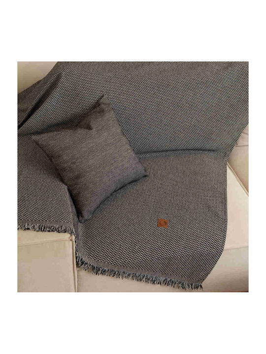 Borea Sicily Sofa Throw 2 Seater Chenille 180x250cm Grey