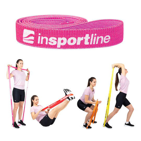 inSPORTline Band Λάστιχο Γυμναστικής Loop Μαλακό Ροζ