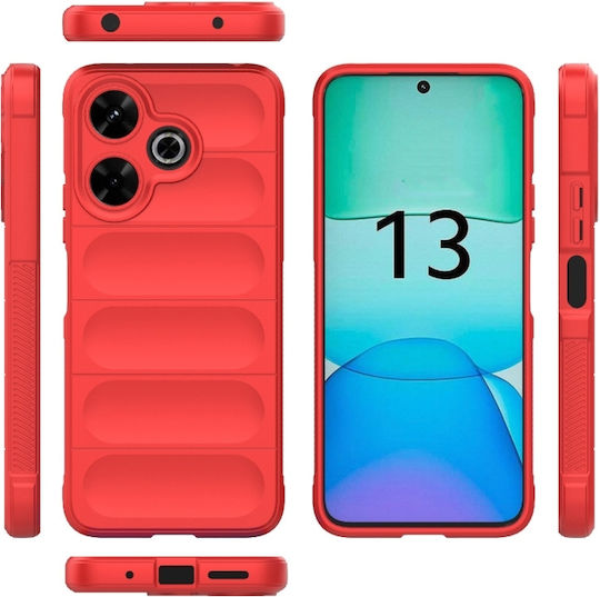 Magic Shield Back Cover Σιλικόνης Κόκκινο (Redmi 13 / Poco M6 4G)