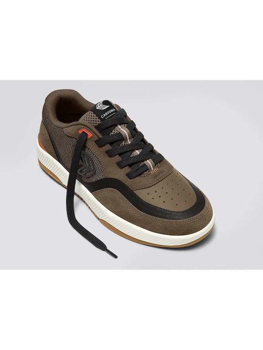 Cariuma Herren Sneakers Dark Khaki Suede / Khaki