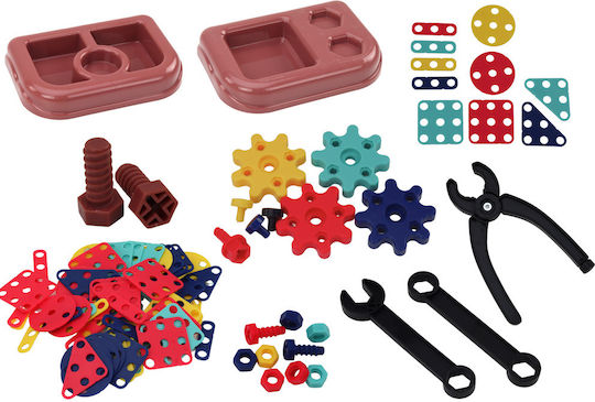 Lean Toys Παιχνίδι Κατασκευών Ξύλινo για Παιδιά 3+ Ετών