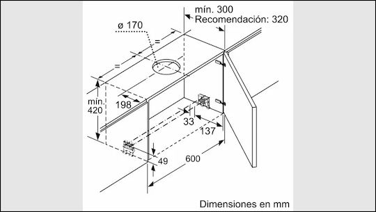 Bosch Συρόμενος Απορροφητήρας 60cm Inox