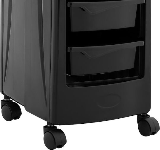 Friseur-Assistentenwagen Haartrocknerhalter 5 Schubladen Regal 485 x 380 mm