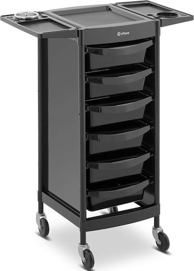 Friseur-Assistentenwagen Haartrocknerhalter 6 Schubladen Regal 420 x 390 mm