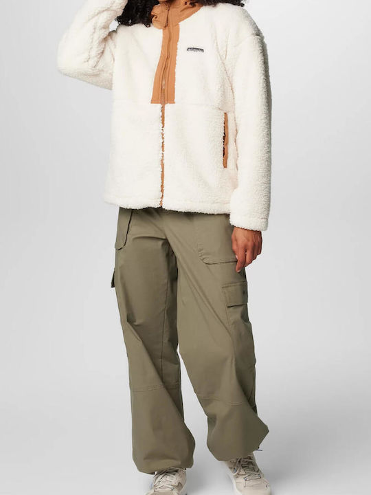 Damen Jacke Chalk, Camel Brown