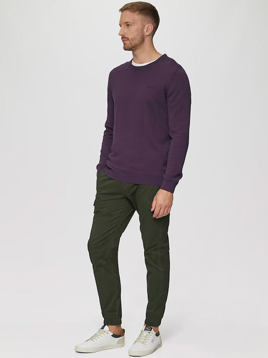 S.Oliver Men's Long Sleeve Sweater Purple