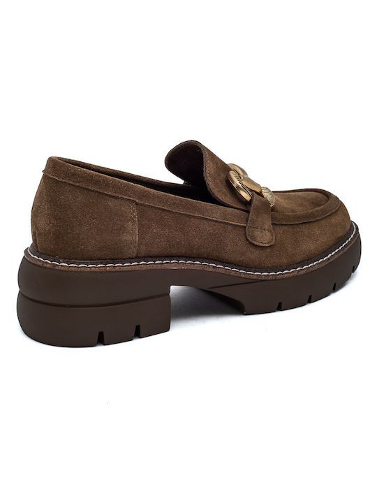 Franchesca Moretti Women's Moccasins in Brown Color