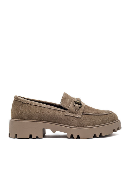 Damen Mokassins in Braun Farbe