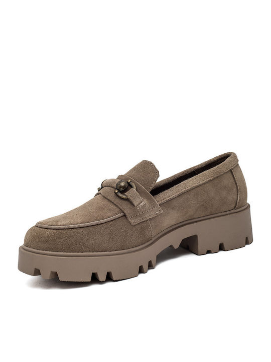 Damen Mokassins in Braun Farbe
