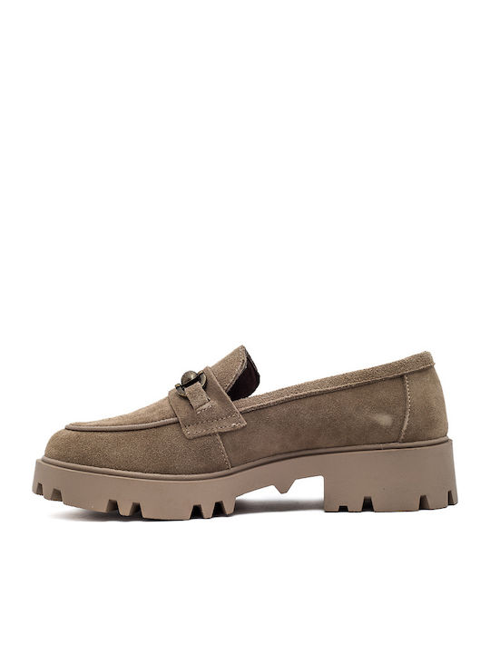 Damen Mokassins in Braun Farbe