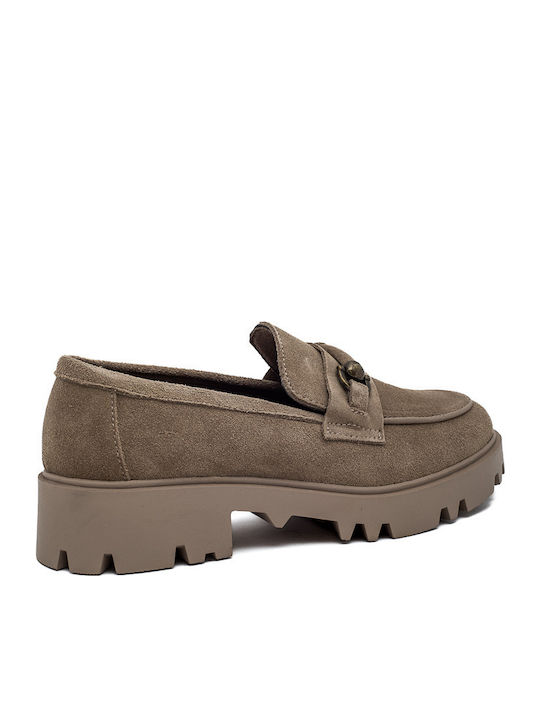 Damen Mokassins in Braun Farbe