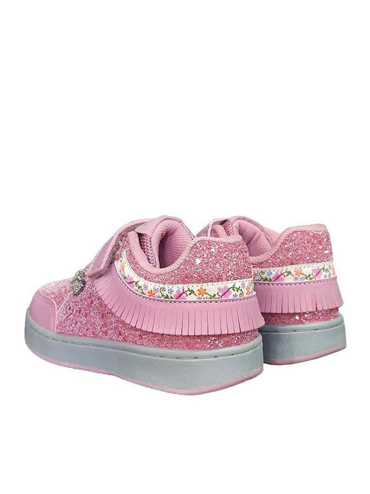 Kids Sneakers with Scratch Pink